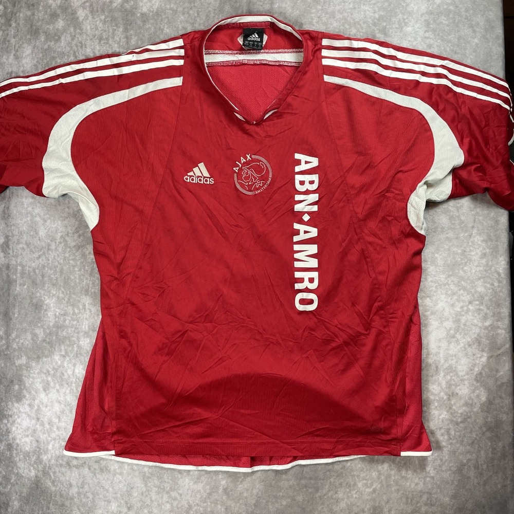 Ajax Amsterdam Jersey Football Shirt Red‎ Adidas Mens Size XL